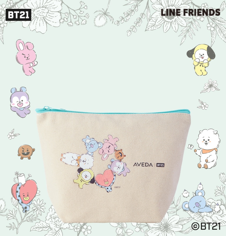 BT21デザイン オリジナルポーチをプレゼント
