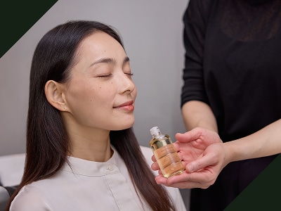 心地よいアロマに包まれる体験